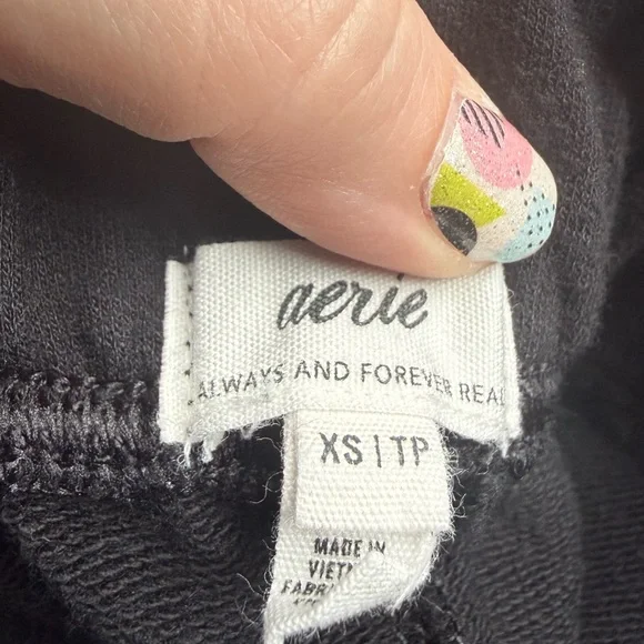 Aerie Black Sweatpants XS NWOT - Picture 8 of 10